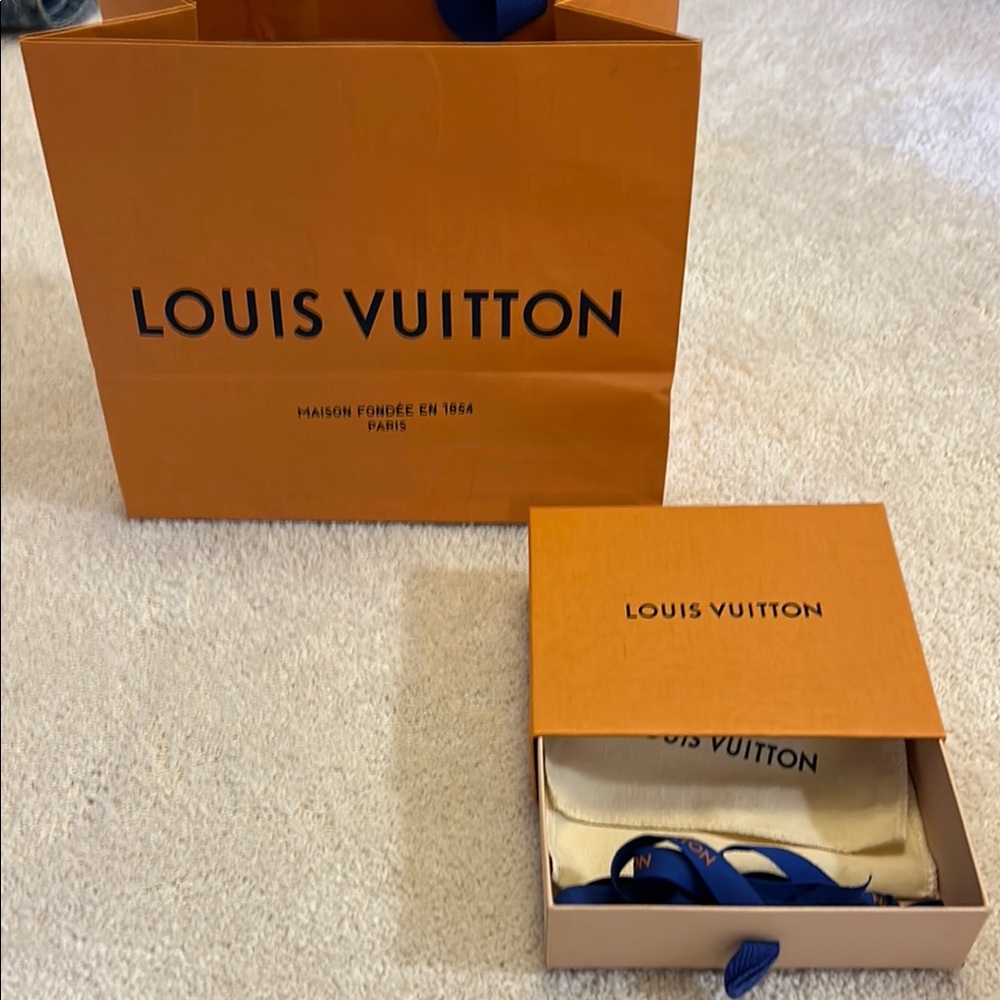 Louis Vuitton Orange Gift Box and Bag